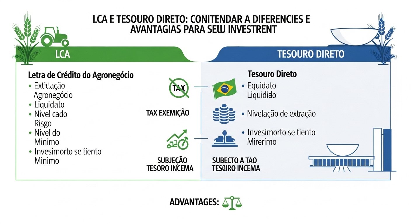 LCA e Tesouro Direto: Entenda as Diferenças e Vantagens para o Seu Investimento