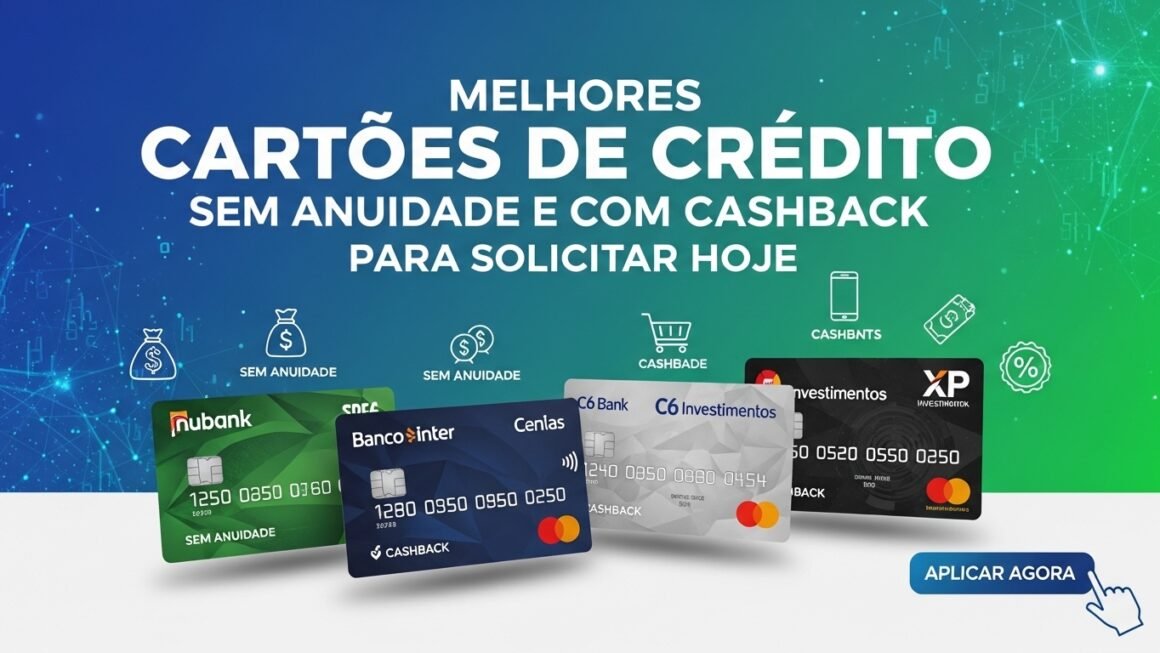 Melhores Cartões de Crédito Sem Anuidade e Com Cashback para Solicitar Hoje