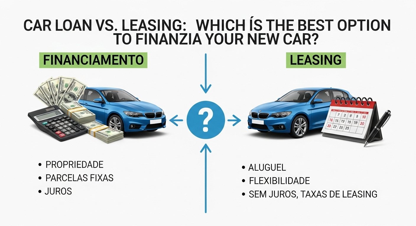 Crédito Automóvel vs Leasing: Qual a Melhor Opção para Financiar Seu Carro Novo?