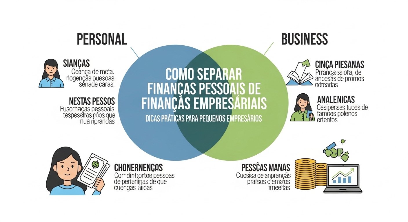 Como Separar Finanças Pessoais da Empresa: Dicas Práticas para Pequenos Empreendedores