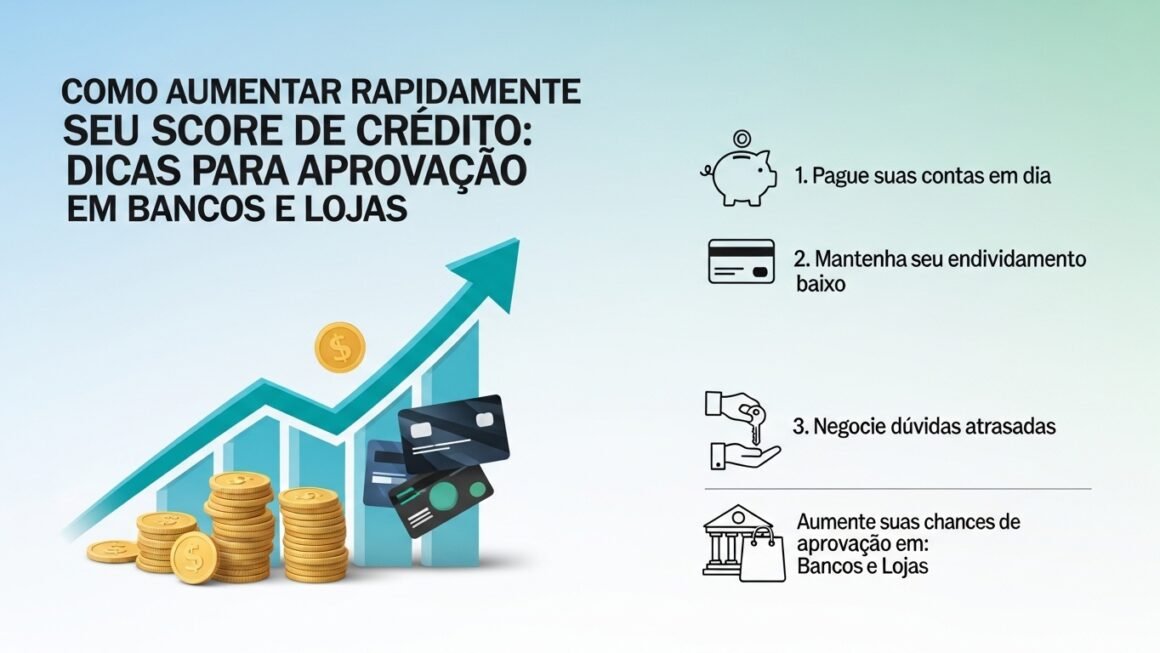 Como Aumentar o Score de Crédito Rápido: Dicas para Aprovação em Bancos e Lojas