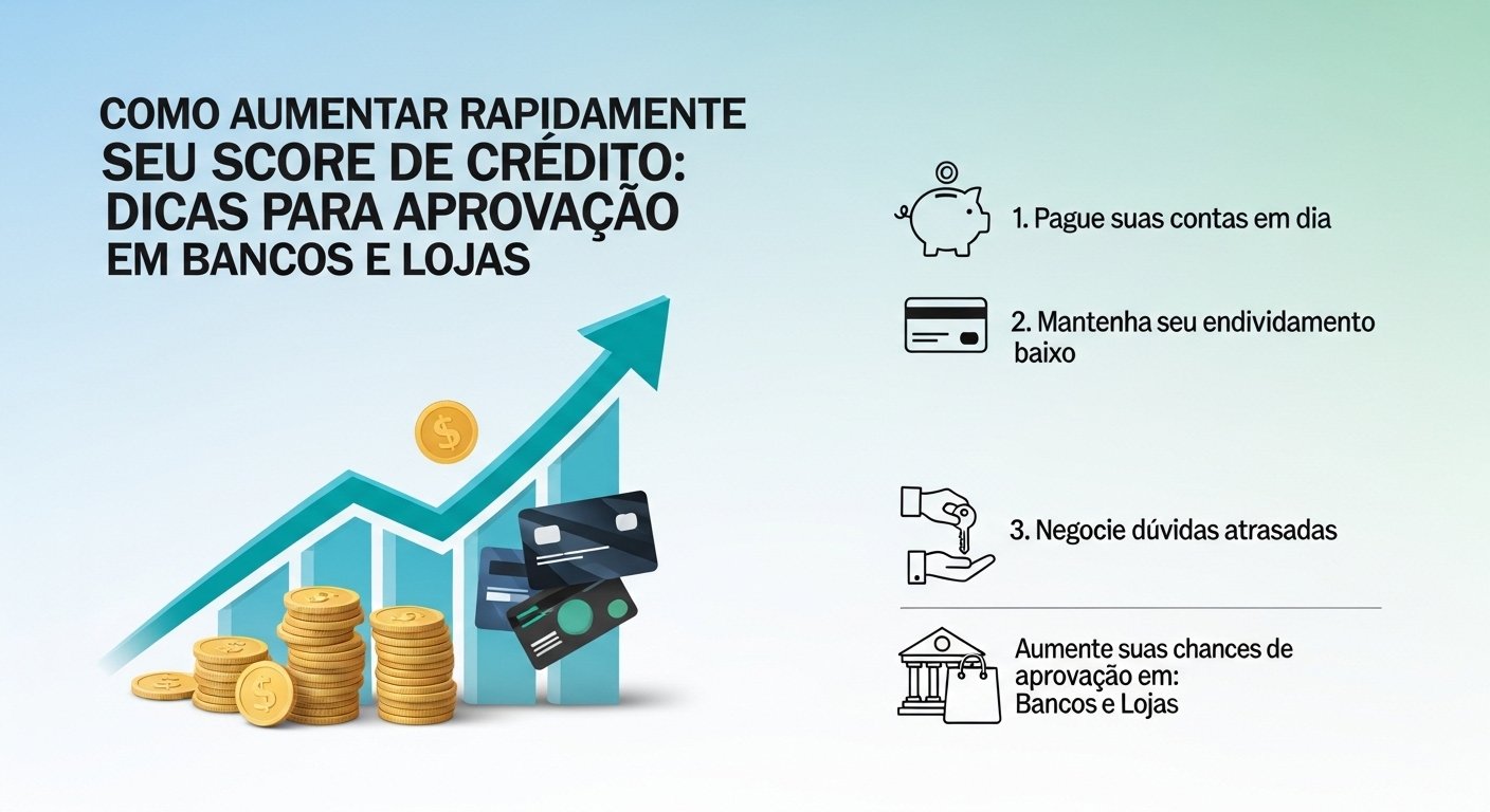Como Aumentar o Score de Crédito Rápido: Dicas para Aprovação em Bancos e Lojas