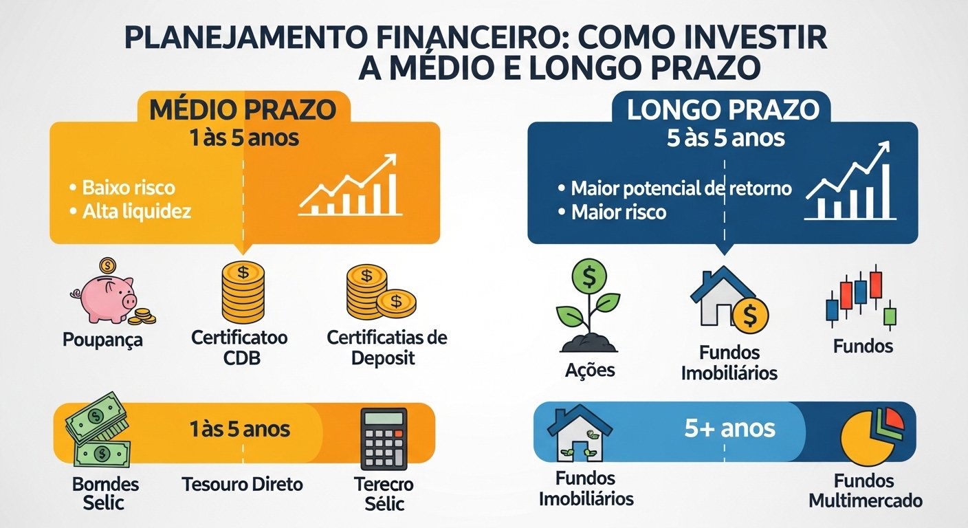 Planejamento Financeiro: Como Investir no Médio e Longo Prazo