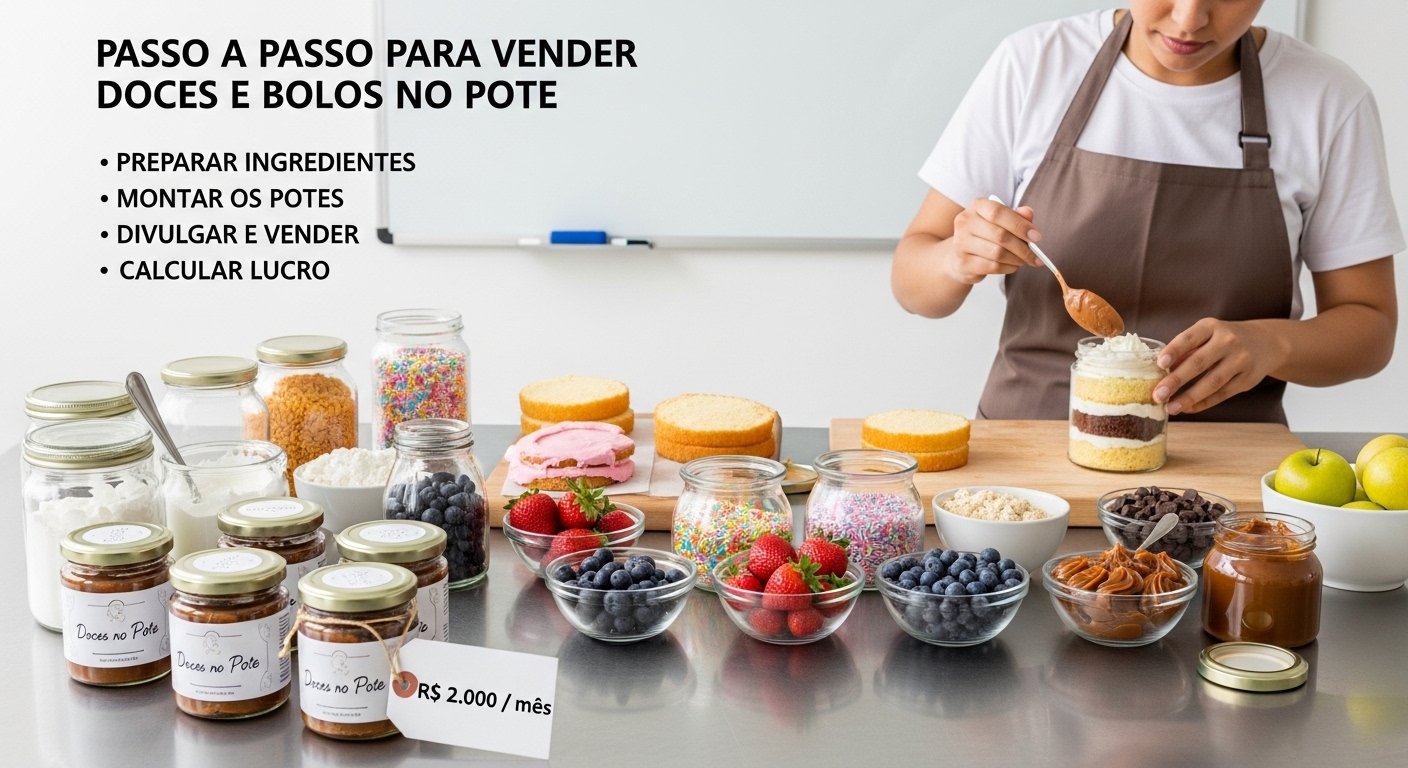 Como Vender Doces e Bolo de Pote: Passo a Passo para Faturar R$ 2.000 por Mês