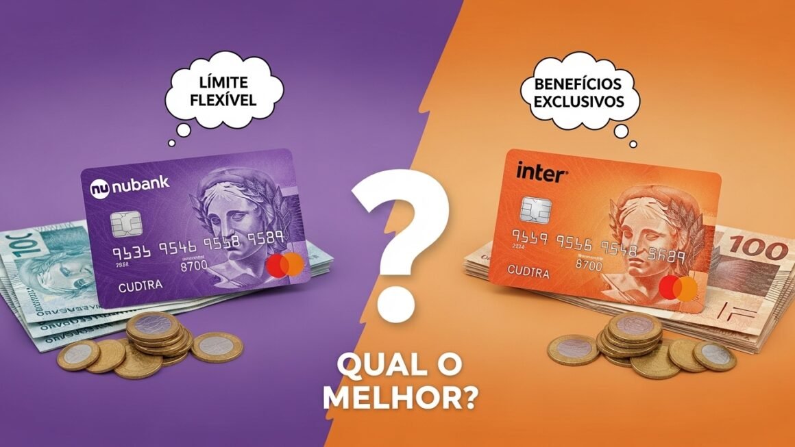 Cartão de Crédito Nubank vs Inter: Comparativo Definitivo de Limites e Benefícios