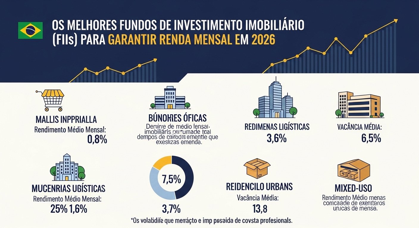 Os Melhores Fundos Imobiliários (FIIs) Para Garantir Renda Mensal em 2026
