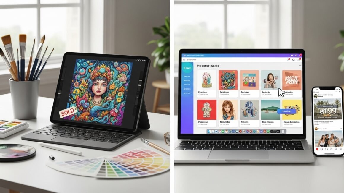 Como Fazer Renda Extra com o Canva: Venda Artes e Posts para Redes Sociais