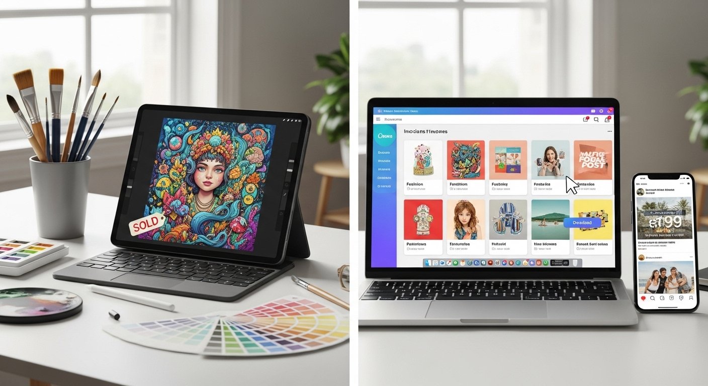Como Fazer Renda Extra com o Canva: Venda Artes e Posts para Redes Sociais