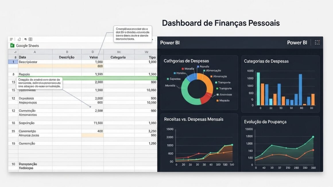 Como Montar um Dashboard de Finanças Pessoais no Power BI e Google Sheets
