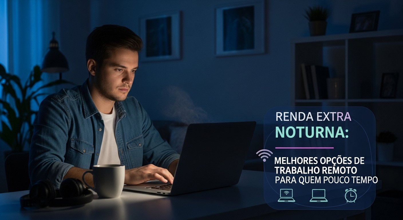 Renda Extra Noturna: Melhores Opções de Trabalho Remoto para Quem Tem Pouco Tempo