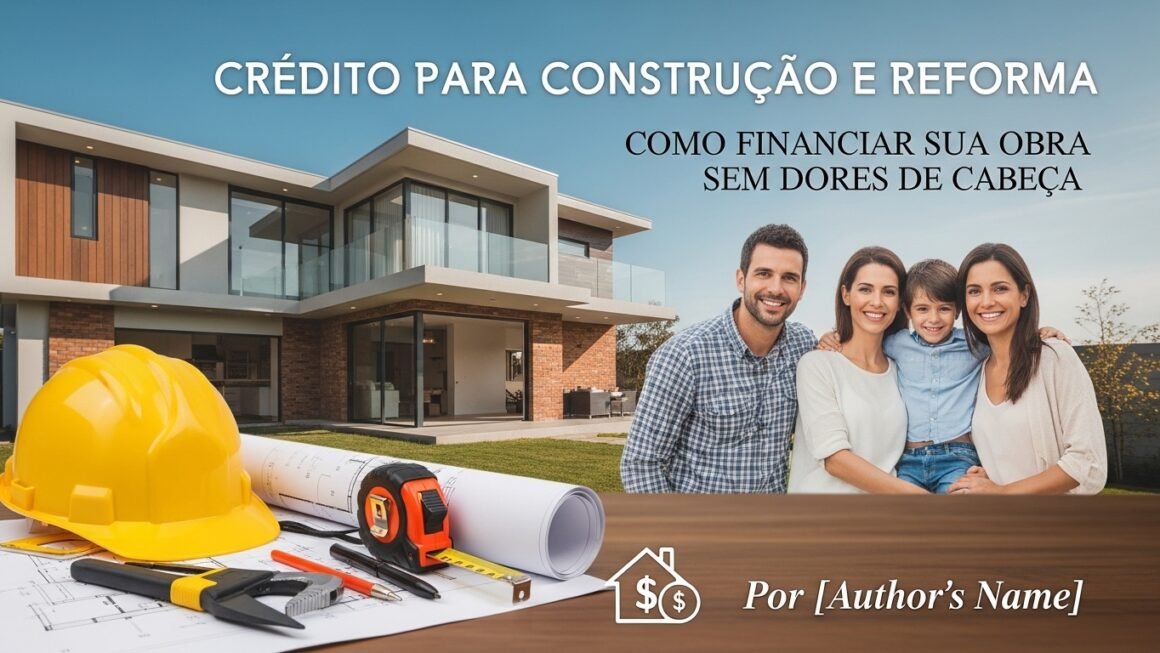 Crédito para Obras e Reformas: Como Financiar a Construção da Sua Casa Sem Dor de Cabeça