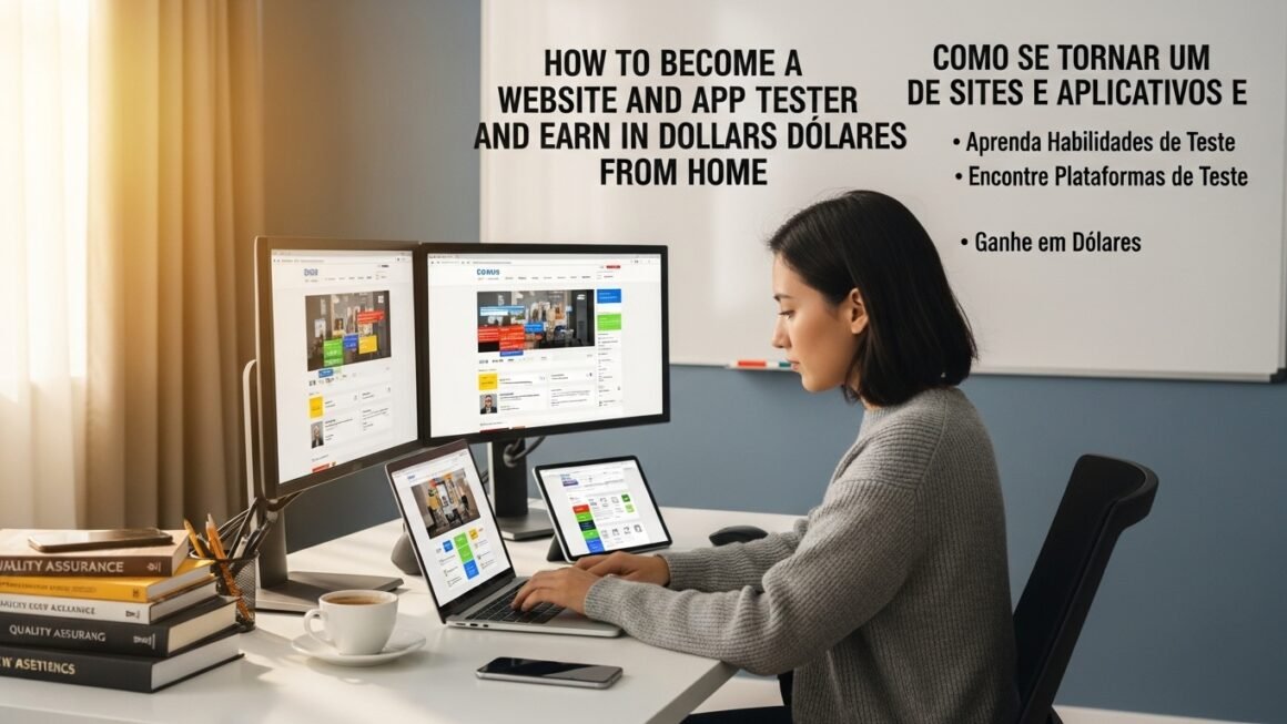 Como se Tornar um Testador de Sites e Aplicativos e Ganhar em Dólar Sem Sair de Casa