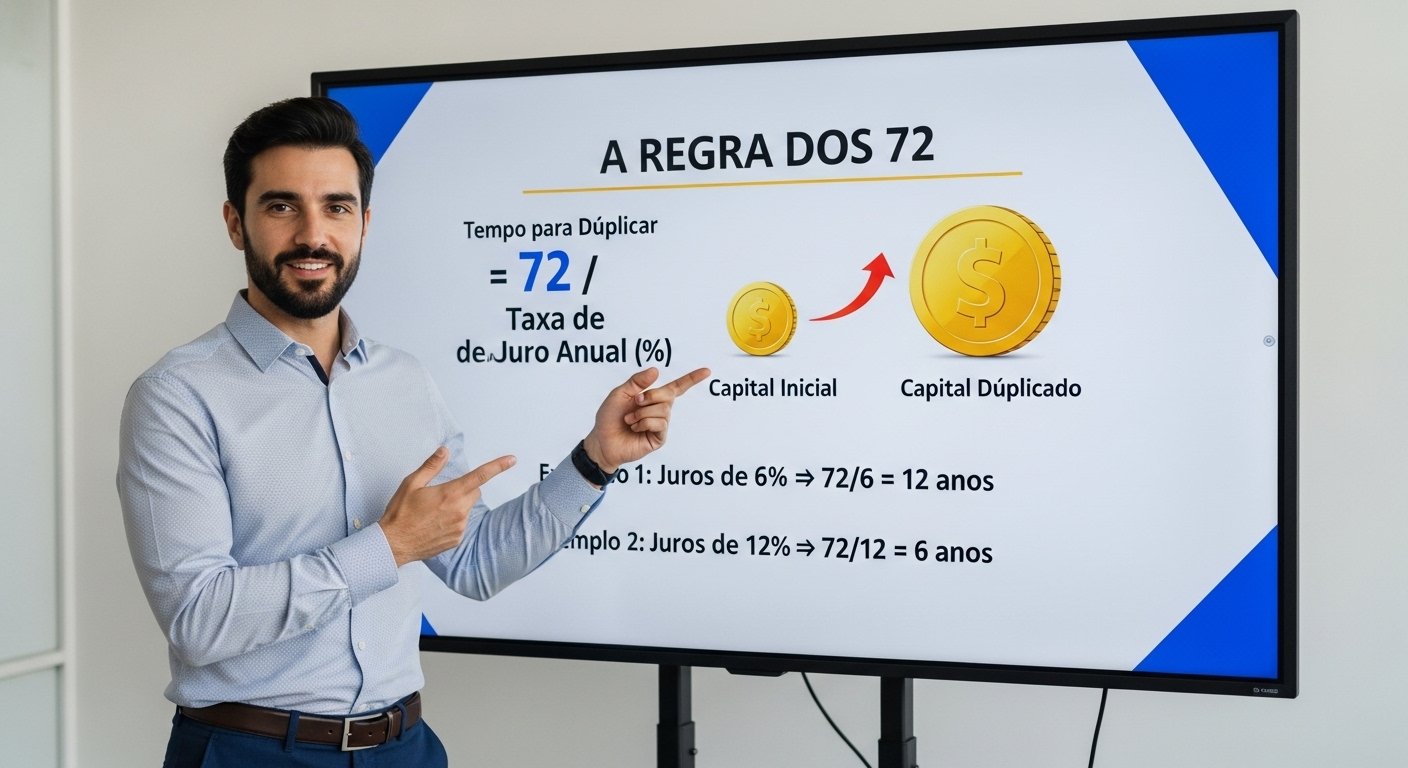 O que é a Regra dos 72 e como aplicá-la para dobrar seu capital rapidamente