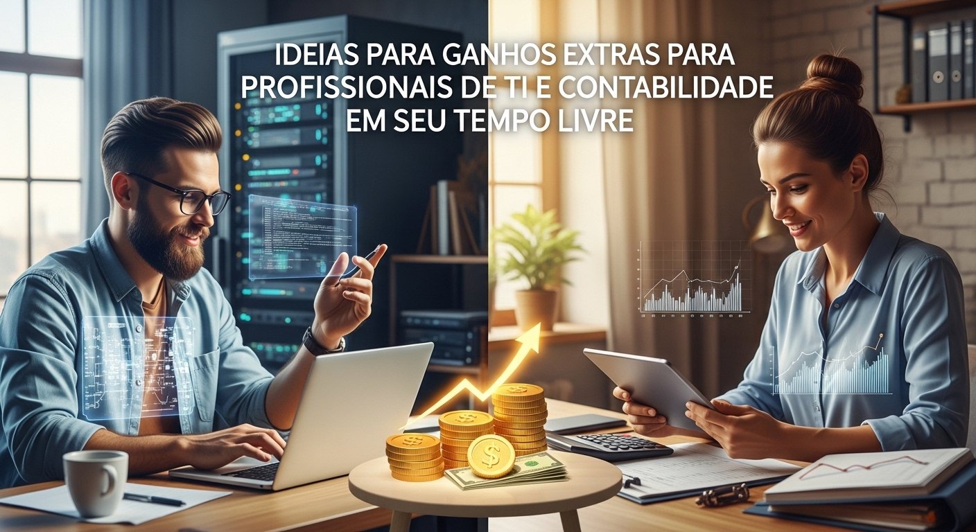 Ideias de Renda Extra para Profissionais de TI e Contabilidade nas Horas Vagas