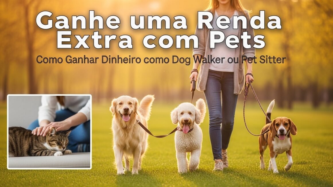 Renda Extra com Pets: Como Ganhar Dinheiro Sendo Dog Walker ou Pet Sitter