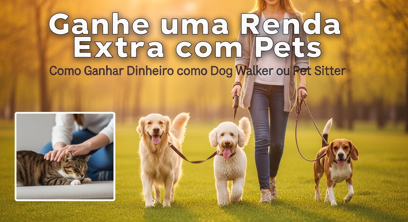 Renda Extra com Pets: Como Ganhar Dinheiro Sendo Dog Walker ou Pet Sitter