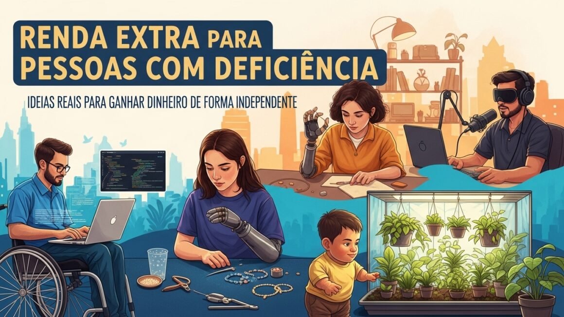Renda Extra para Pessoas com Deficiência: Ideias Reais para Ganhar Dinheiro com Autonomia