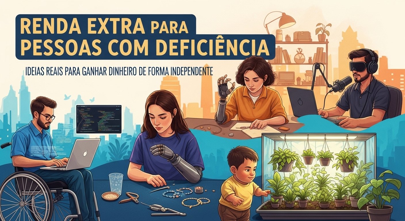 Renda Extra para Pessoas com Deficiência: Ideias Reais para Ganhar Dinheiro com Autonomia