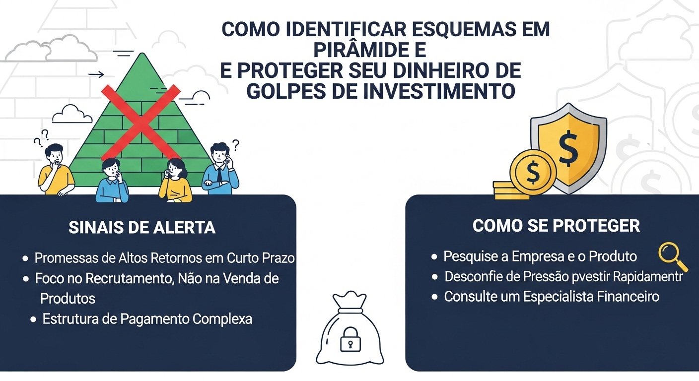 Como Identificar Pirâmides Financeiras e Proteger seu Dinheiro de Golpes de Investimentos