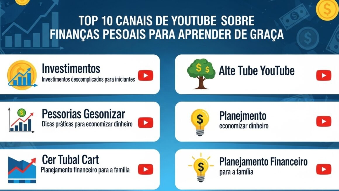 Top 10 Canais do YouTube sobre Finanças Pessoais para Aprender de Graça