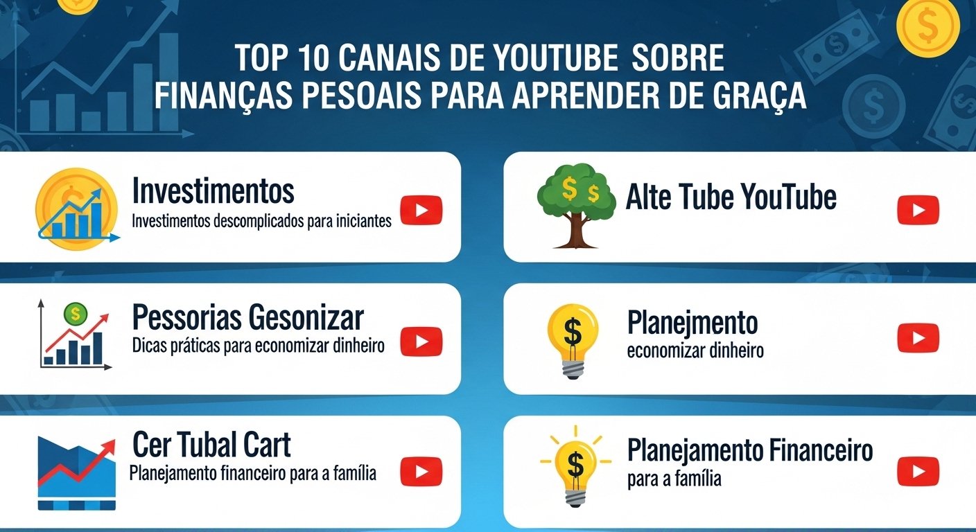 Top 10 Canais do YouTube sobre Finanças Pessoais para Aprender de Graça