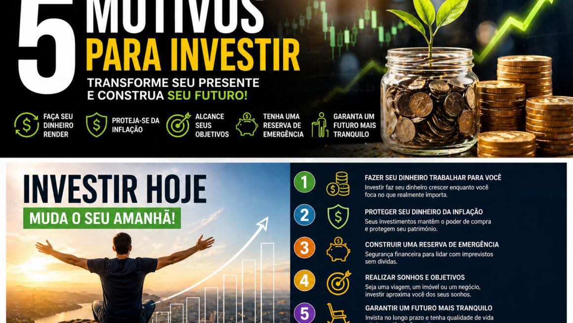 5 motivos para investir e transformar sua vida financeira em 2026