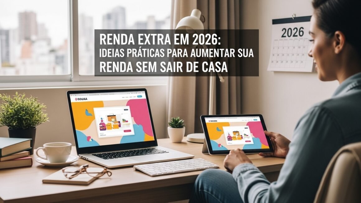 Renda extra em 2026: ideias práticas para aumentar sua renda sem sair de casa