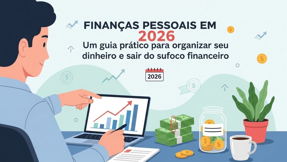 Finanças pessoais em 2026: guia prático para organizar seu dinheiro e sair do sufoco