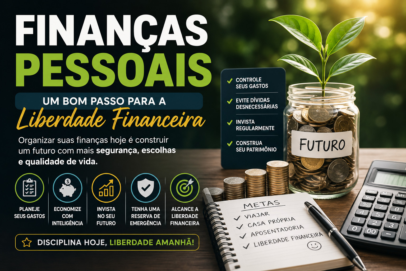 Finanças Pessoais: Um Bom Passo para a Liberdade Financeira